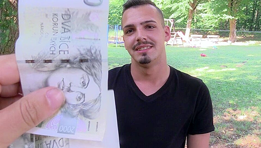 Amateur Twink Spreads Wide for Czech Hunter's Massive Cock