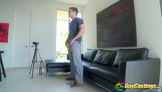 Horny Angel Scotty Lets Dude Stroke His Dick - Gay XXX