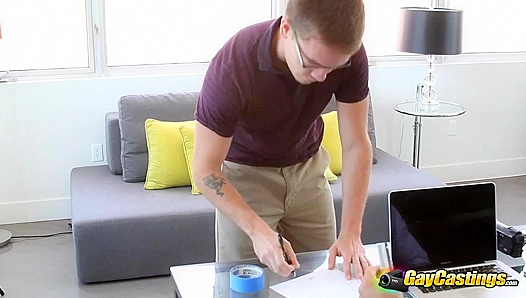 Shy Newcomer Lucas Cums Hard After Intense Bottoming Session - Gay XXX