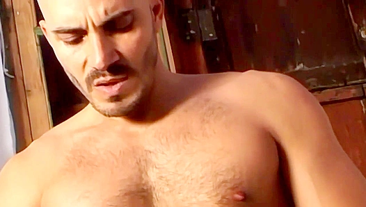 Beard Daddy Fucks Mirror with Black Dildo - Bonus Fetish