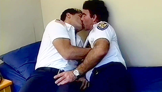 Rough Duty ~ Two Amateur Cops Brutally Fuck Each Other - Bonus Hunks