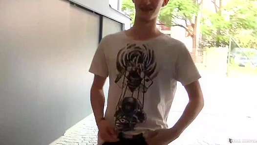 Blonde Czech Hottie Sucks Hard for Cash - XXX Gay