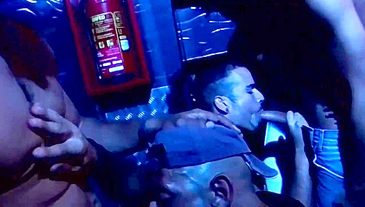 Party Boys Suck Dick Wildly at the Club - Bonus Fetish Fun