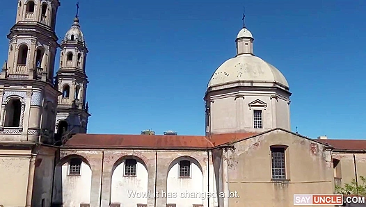 Latin Leche ~ Amazing Gay Blowjob with a Spectacular View