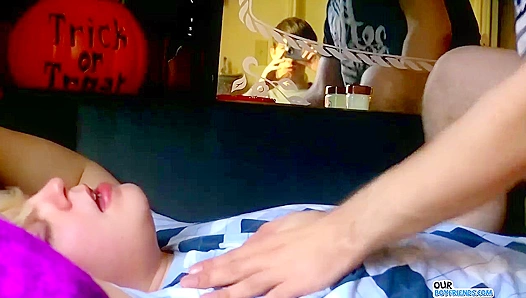 Halloween Trick ~ Chubby Stud Fucks Phat Amateur Ass - OurBoyFriends