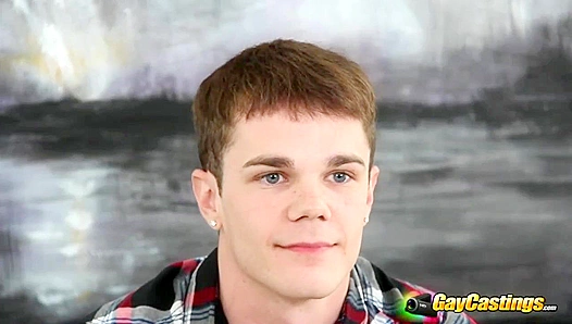 Pasty Newcomer Bounces Wildly on Director's Hard Cock