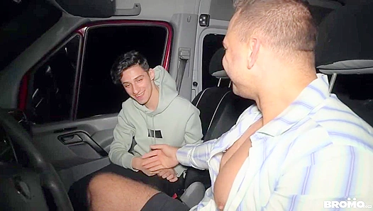 Bareback Bliss ~ Denny Chris & Romeo Carter Heat Up a Parked Van