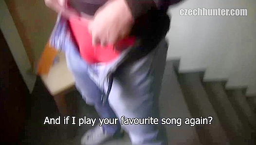 Czech Stud Masturbates Wildly in Stairwell - XXX Gay