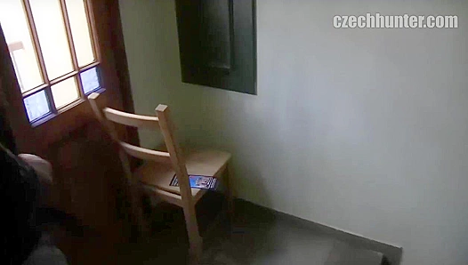 Czech Stud Masturbates Wildly in Stairwell - XXX Gay