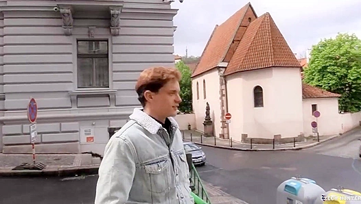 Czech Hunter Fucks Hot Guy's Ass Like a Slut