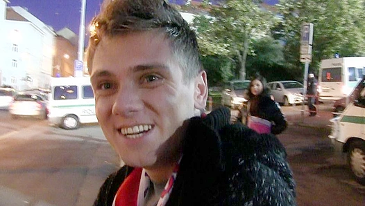 Czech Hunter ~ Amateur Stud Sucks Hard for Messy Facial Finish