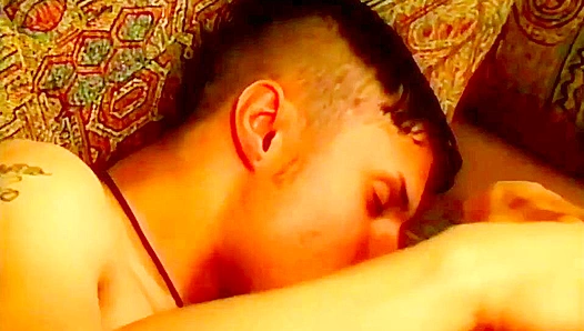 Fervent Cock Riding in a Vintage Anal Video - Bonus Hunks