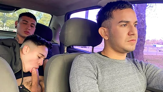 First Date Turns Into Hot Threesome With Luca Libra, Dimitri Star, and Taxi Driver