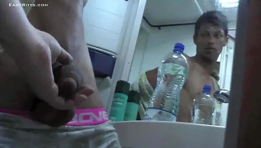 Caravan Boys 18+ Give Sensual Handjobs to Akon