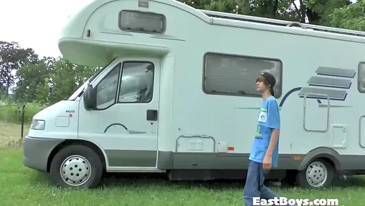 Cute 18-Year-Old Twink 18+ Shows Off in PublicJerking Session