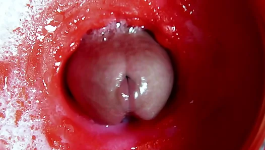 The most beautiful internal orgasm close-up! ASMR big cumshot!