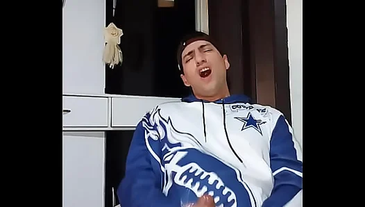 I get my dick really hard and masturbate watching porn.