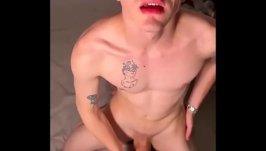 Stroking My Dick with a Soft Toy