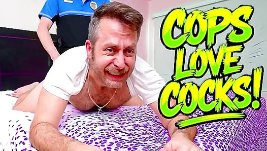 Scott De Marco’s Gay Porn Patrol: Rugged Joel Takes Cop’s Deep Anal Thrust