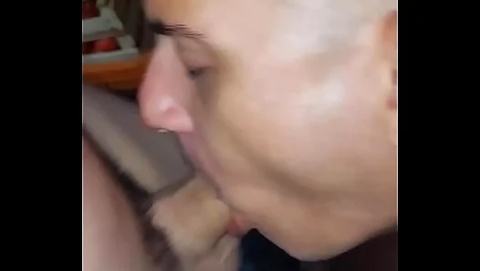 We went to the beach and the young man from my work said he wasn't going to let me suck