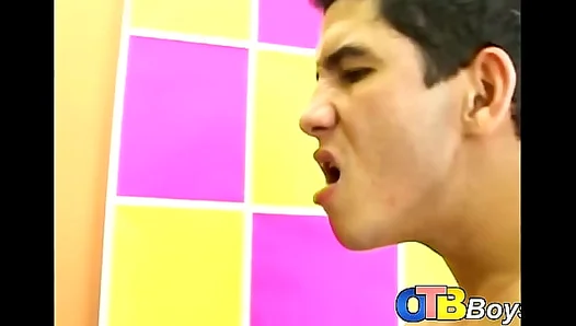 Young Latino butt banged by big dicked lover