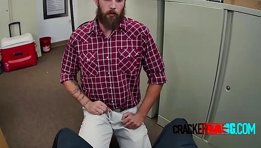 Bearded hipster hunk gay queer BJ black