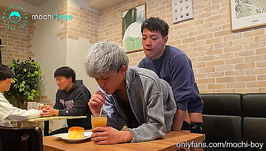 Blowjob in Public Japanese Cafe