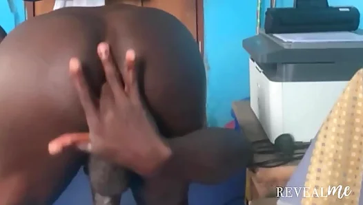 RevealMe || AFRICAN GAY DICK DANCE, ASS TEASE, AND CUM EXPLOSION