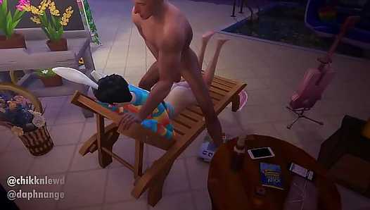Two boys having rough anal sex Sims 4 gay sex bunny femboy