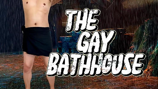 A gay man had sex with a lot of men in a gay bathhouse and swallowed a lot of cum