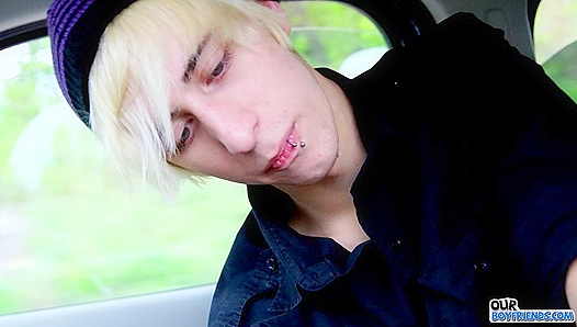 Emo Twink Greedily Sucks Dick Outdoors  - OurBoyFriends