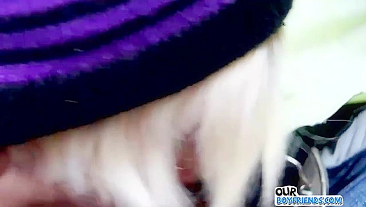 Emo Twink Greedily Sucks Dick Outdoors  - OurBoyFriends