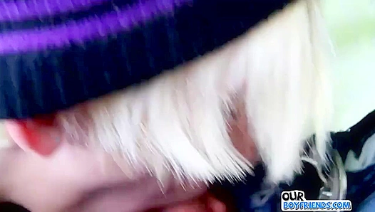 Emo Twink Greedily Sucks Dick Outdoors  - OurBoyFriends