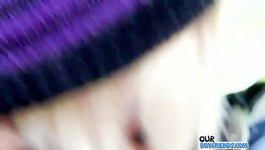 Emo Twink Greedily Sucks Dick Outdoors  - OurBoyFriends