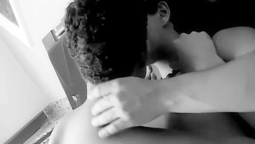 Amateur B&W Passion ~ Two Horny Hotties Get Wild on the Bed