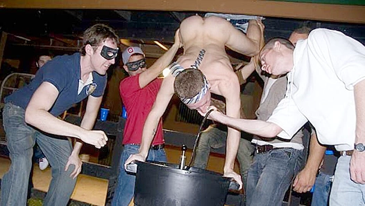 Circle Jerk Session Ends with a Massive Facial - Haze Him