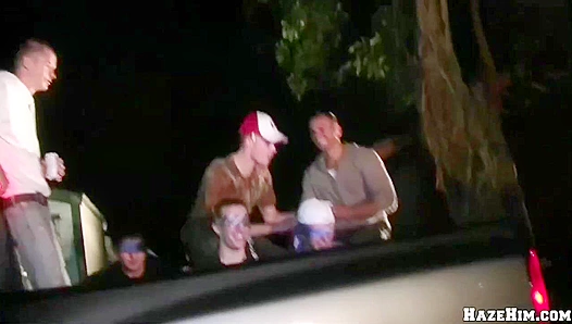 Circle Jerk Session Ends with a Massive Facial - Haze Him