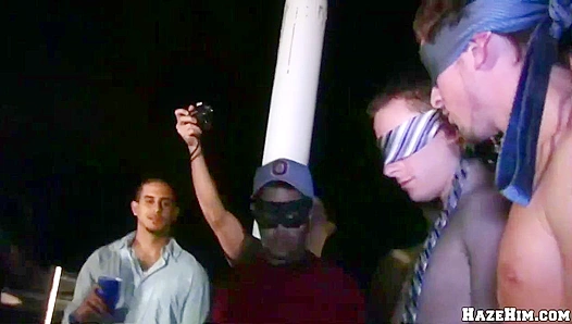 Circle Jerk Session Ends with a Massive Facial - Haze Him