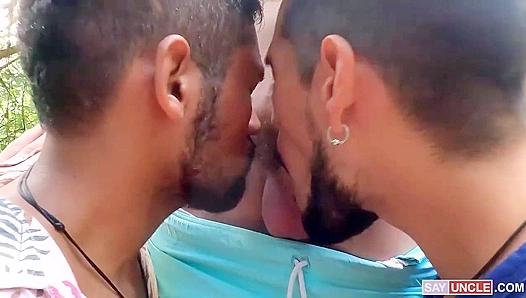 Latino Hotties Reward Each Other in a Steamy Threesome - Latin Leche
