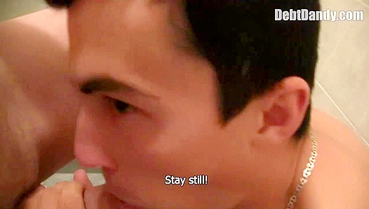 Debt Dandy ~ Dark-Haired Hottie Surrenders His Tight Butthole
