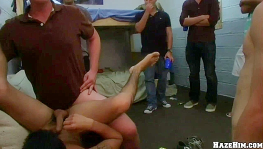 Incredible College Dudes Turned On for Hardcore Hazing Fun