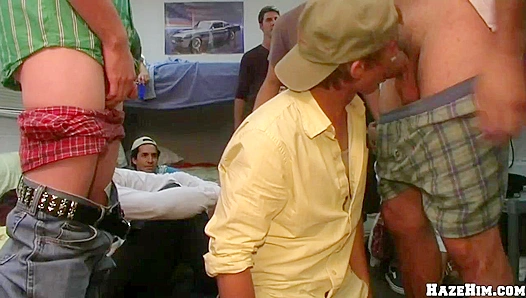 Incredible College Dudes Turned On for Hardcore Hazing Fun
