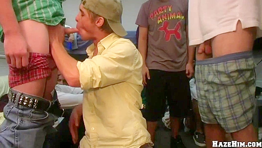 Incredible College Dudes Turned On for Hardcore Hazing Fun