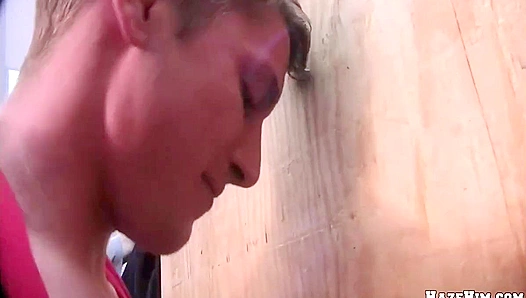 Straight Dudes Turn Gay in Glory Hole Hazing ~ Haze Him Hard