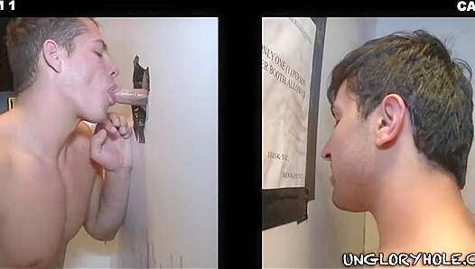 Alexa & Alejandro Seduce Hunter in steamyUNG gloryhole Action!