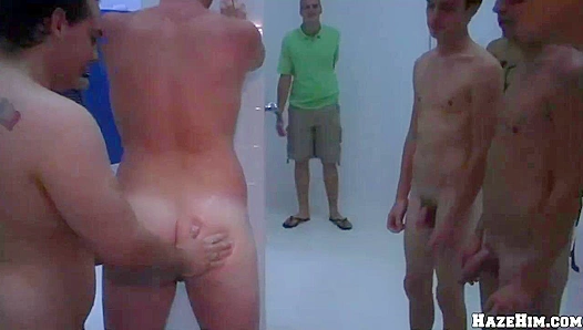 Horny Pledges Shower Fuck ~ A Hazing Gone Wild