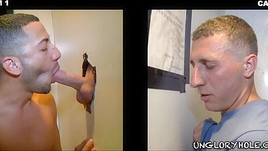 Cherry Lane Sucks Mario Costa Through a Glory Hole