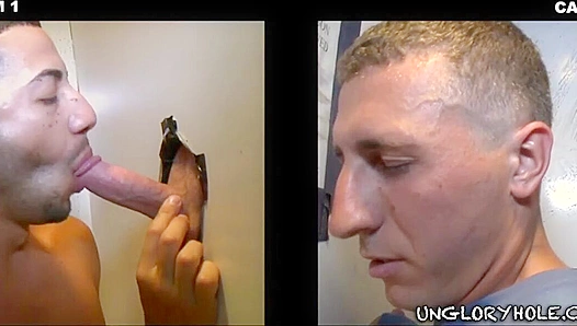 Cherry Lane Sucks Mario Costa Through a Glory Hole