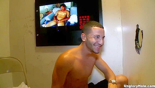 Cherry Lane Sucks Mario Costa Through a Glory Hole