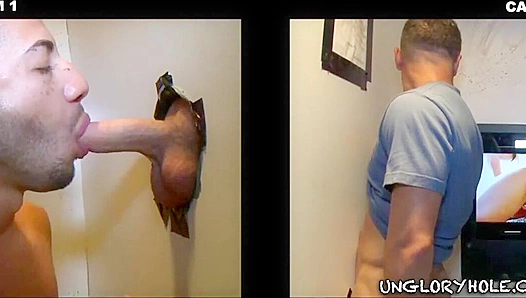 Cherry Lane Sucks Mario Costa Through a Glory Hole